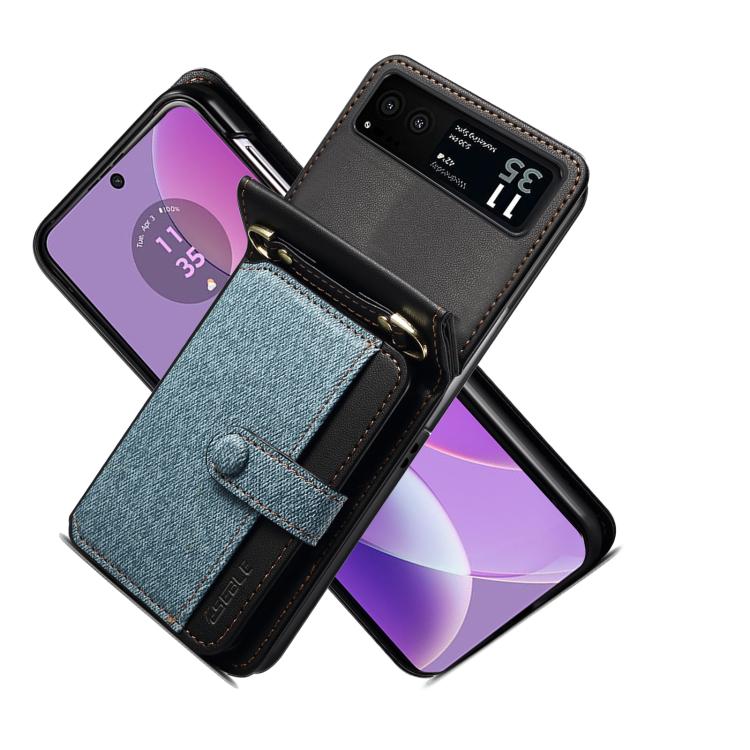 For Motorola Razr 40 Crossbody Color Matching Folding Phone Case