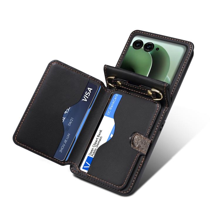 For Motorola Razr 60 Ultra / Ultra 2025 Crossbody Color Matching Folding Phone Case