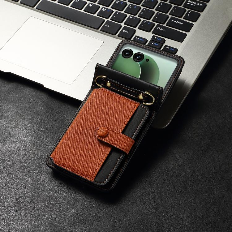 For Motorola Razr 60 Ultra / Ultra 2025 Crossbody Color Matching Folding Phone Case