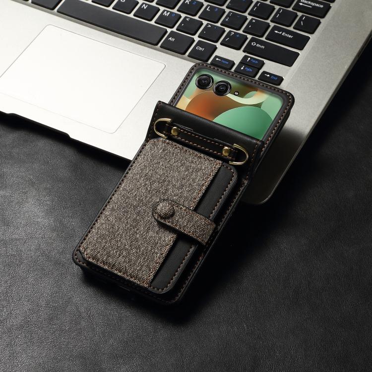 For Motorola Razr 60 / Razr 2025 Crossbody Color Matching Folding Phone Case