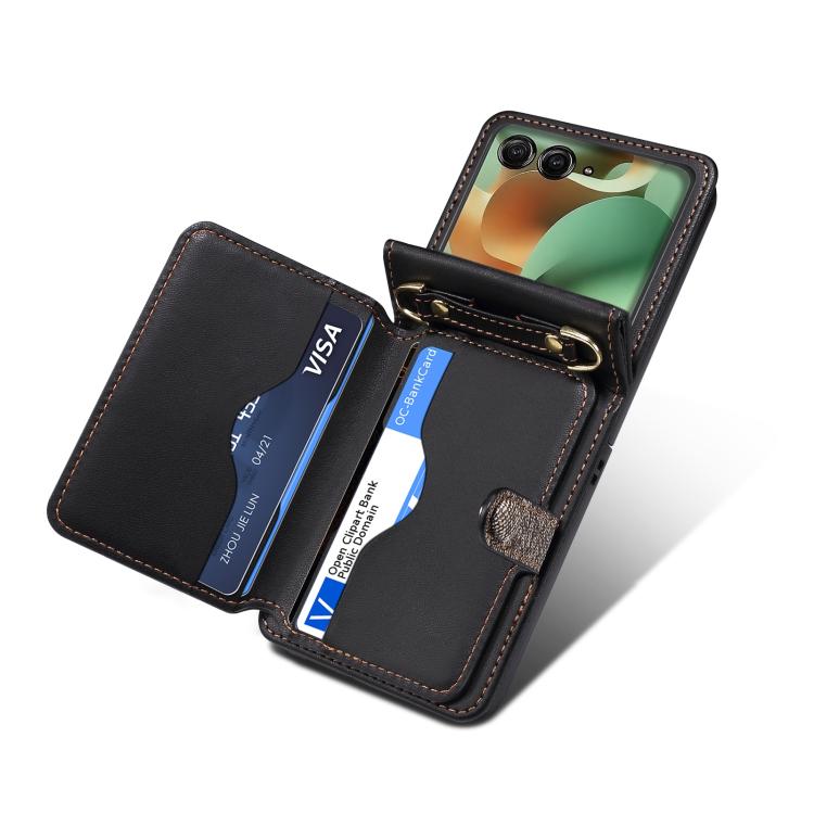For Motorola Razr 60 / Razr 2025 Crossbody Color Matching Folding Phone Case