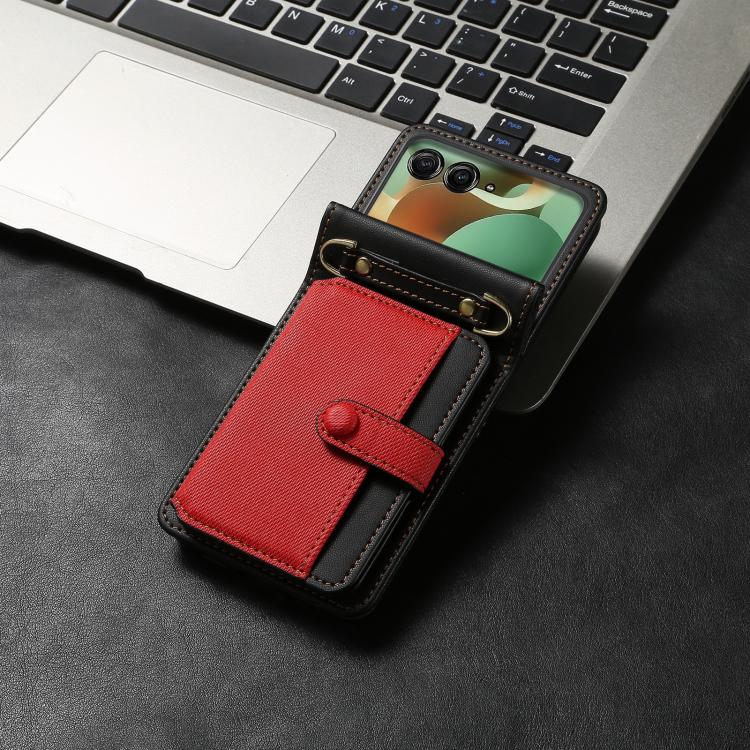 For Motorola Razr 60 / Razr 2025 Crossbody Color Matching Folding Phone Case