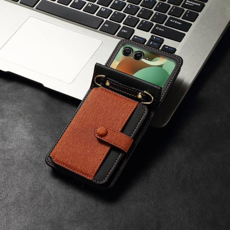For Motorola Razr 60 / Razr 2025 Crossbody Color Matching Folding Phone Case