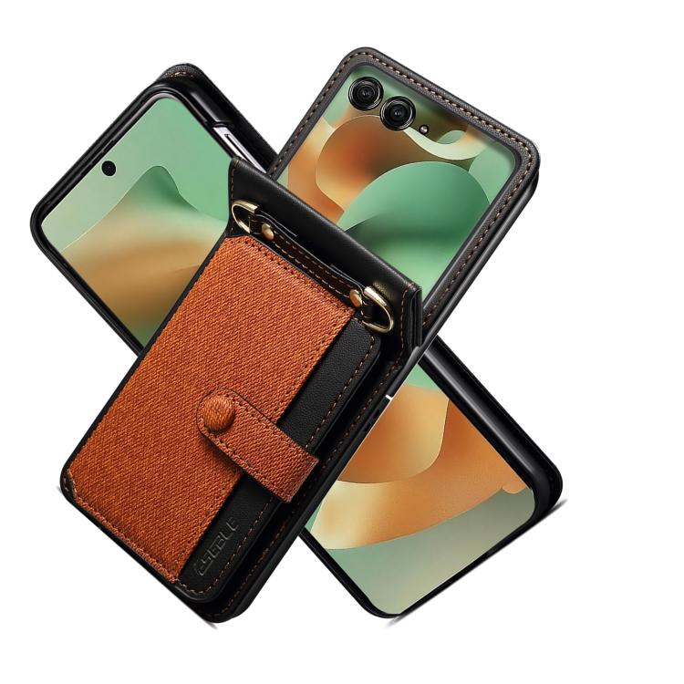 For Motorola Razr 60 / Razr 2025 Crossbody Color Matching Folding Phone Case