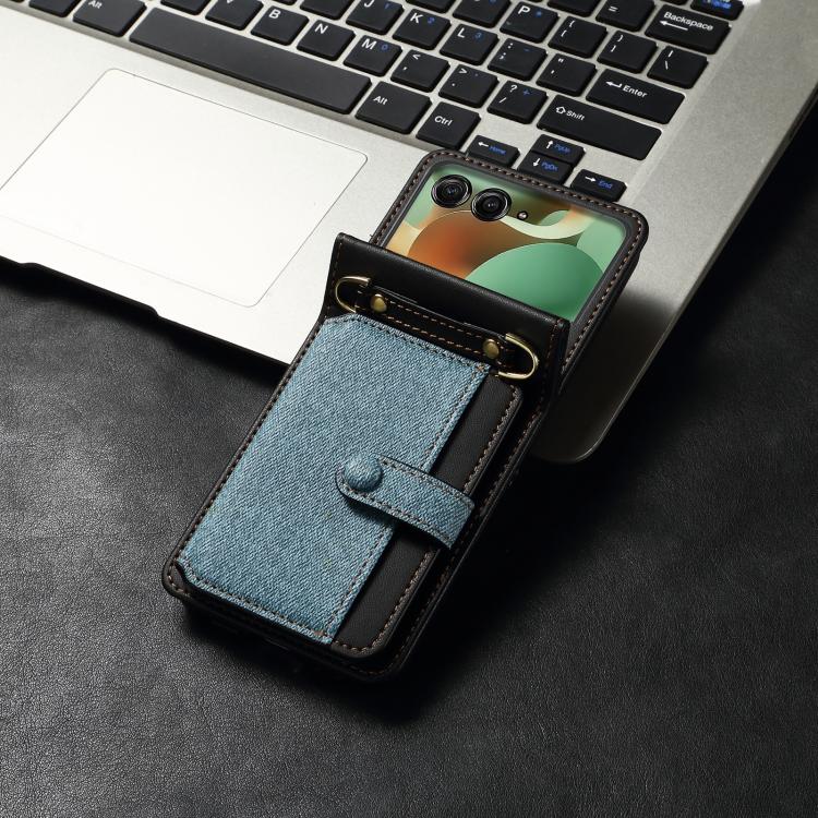 For Motorola Razr 60 / Razr 2025 Crossbody Color Matching Folding Phone Case