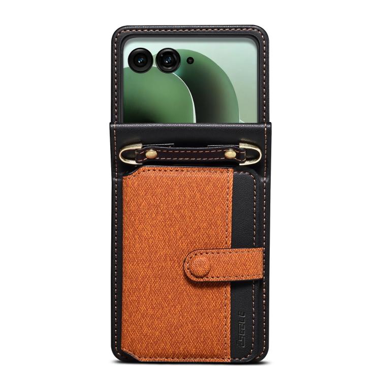 For Motorola Razr+ 2025 / 2024 Crossbody Color Matching Folding Phone Case