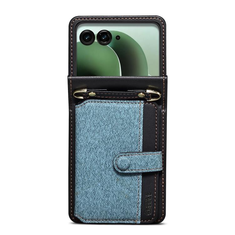 For Motorola Razr+ 2025 / 2024 Crossbody Color Matching Folding Phone Case