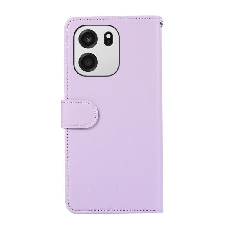 For OnePlus Turbo 6V / Turbo 6 ABEEL Delicate Texture Splicing RFID Leather Phone Case