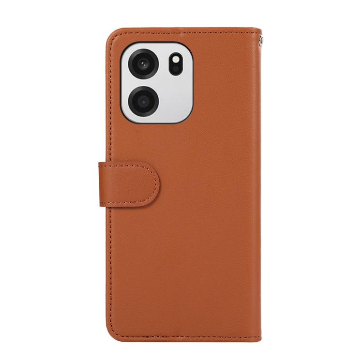 For OnePlus Turbo 6V / Turbo 6 ABEEL Delicate Texture Splicing RFID Leather Phone Case