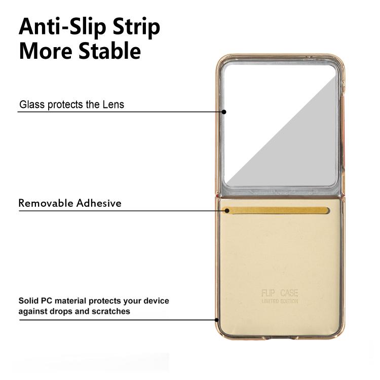 For Samsung Galaxy Z Flip7 VIETAO Diamond Pattern Metal Ring PU Leather Phone Case