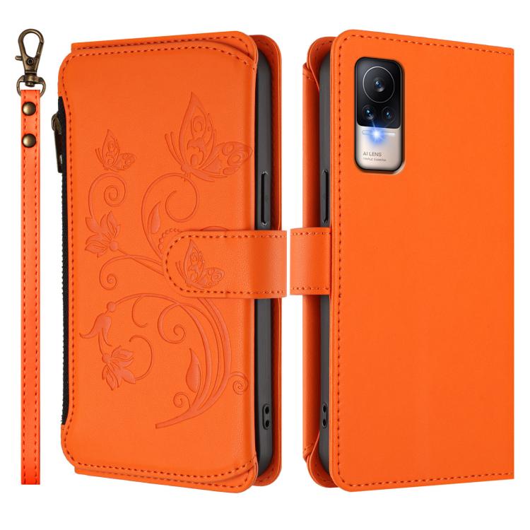 For Xiaomi Civi 1S Butterfly Love Flower Multi-card Zipper Wallet Leather Phone Case