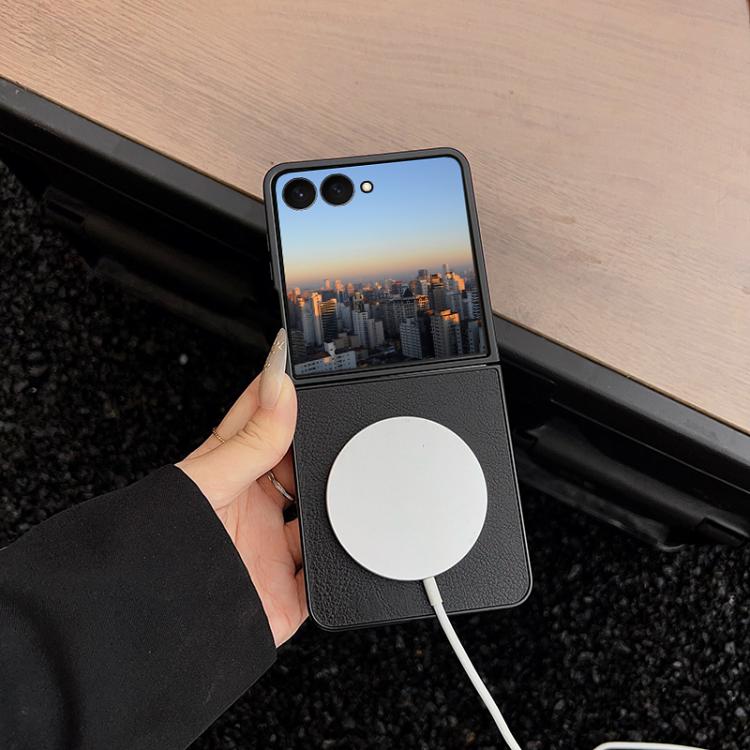 For Samsung Galaxy Z Flip5 Crazy Horse Texture MagSafe Phone Case