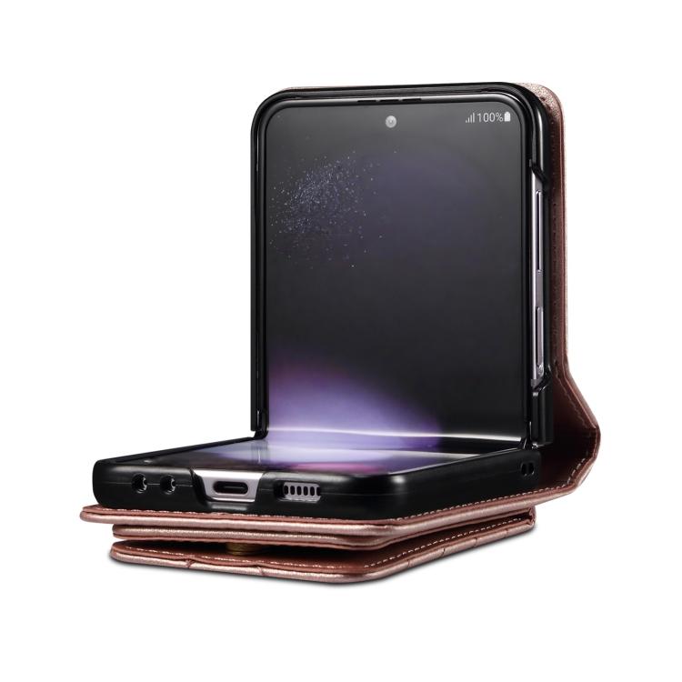 For Motorola Razr 40 Rhombic Folding Leather Phone Case with Long Lanyard