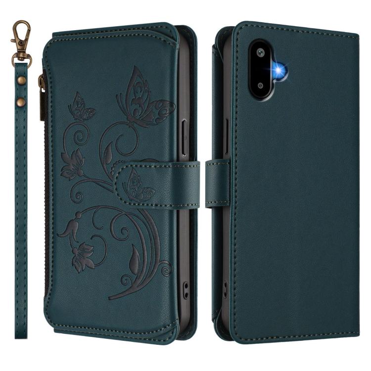For Samsung Galaxy M06 5G / F06 5G Butterfly Love Flower Multi-card Zipper Wallet Leather Phone Case