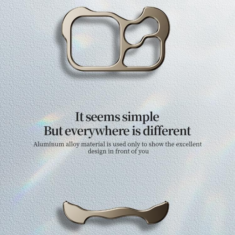 For iPhone 17 Pro Max Frameless Metal Corner Pad Phone Case with Lens Film