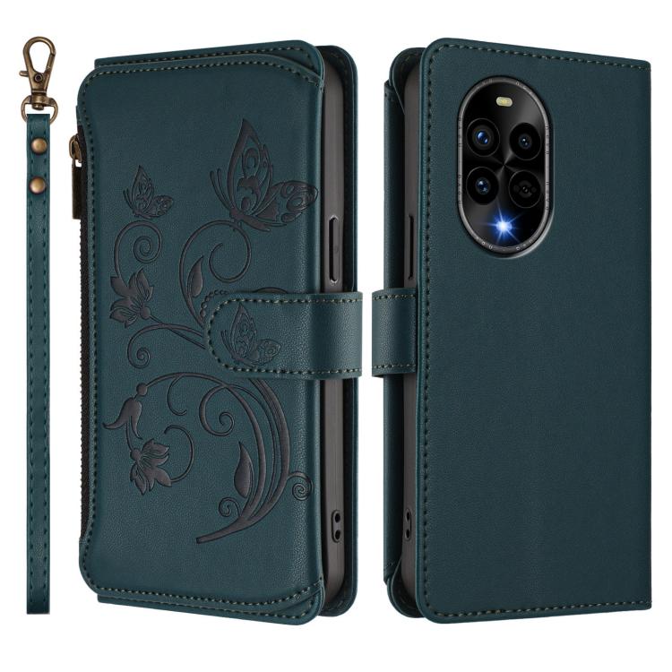 For Huawei nova 13 Pro Butterfly Love Flower Multi-card Zipper Wallet Leather Phone Case