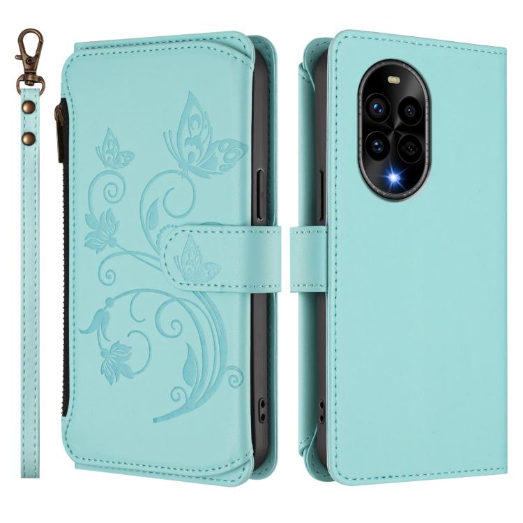 For Huawei nova 13 Pro Butterfly Love Flower Multi-card Zipper Wallet Leather Phone Case