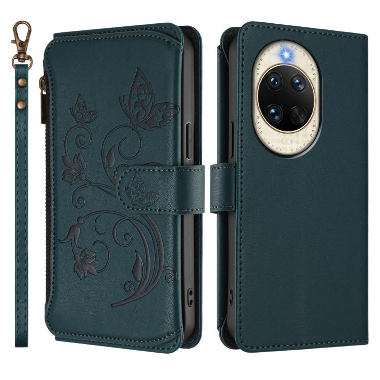 For Huawei nova 14 5G Butterfly Love Flower Multi-card Zipper Wallet Leather Phone Case