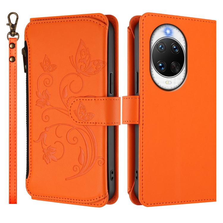 For Huawei nova 14 Pro 5G Butterfly Love Flower Multi-card Zipper Wallet Leather Phone Case