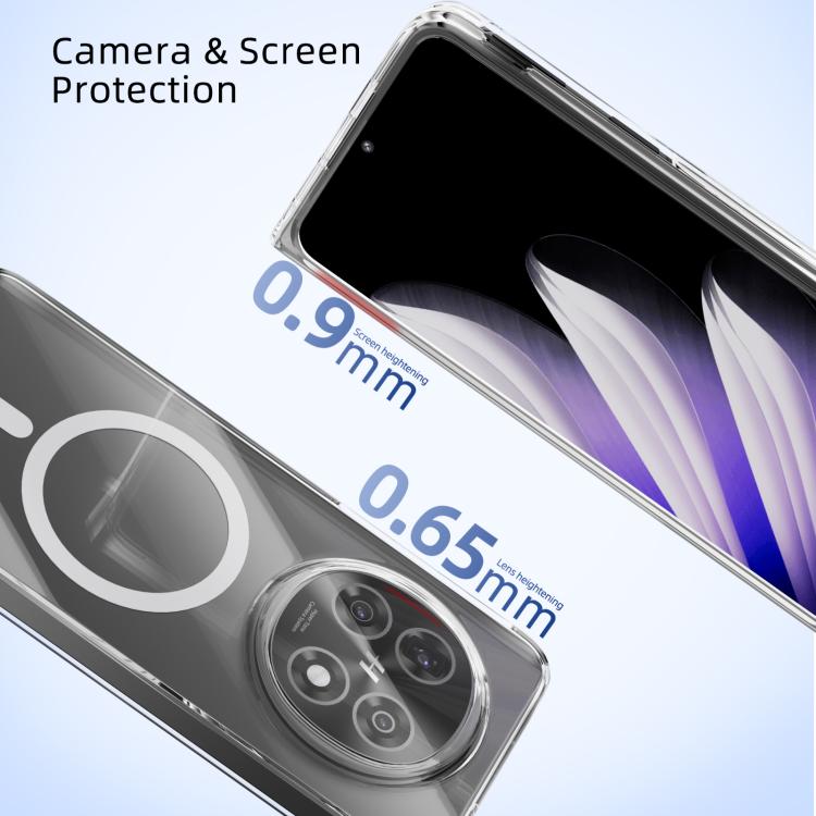For OPPO Find N3 ABEEL Transparent MagSafe Magnetic Scratch-resistant PC Phone Case - Transparent