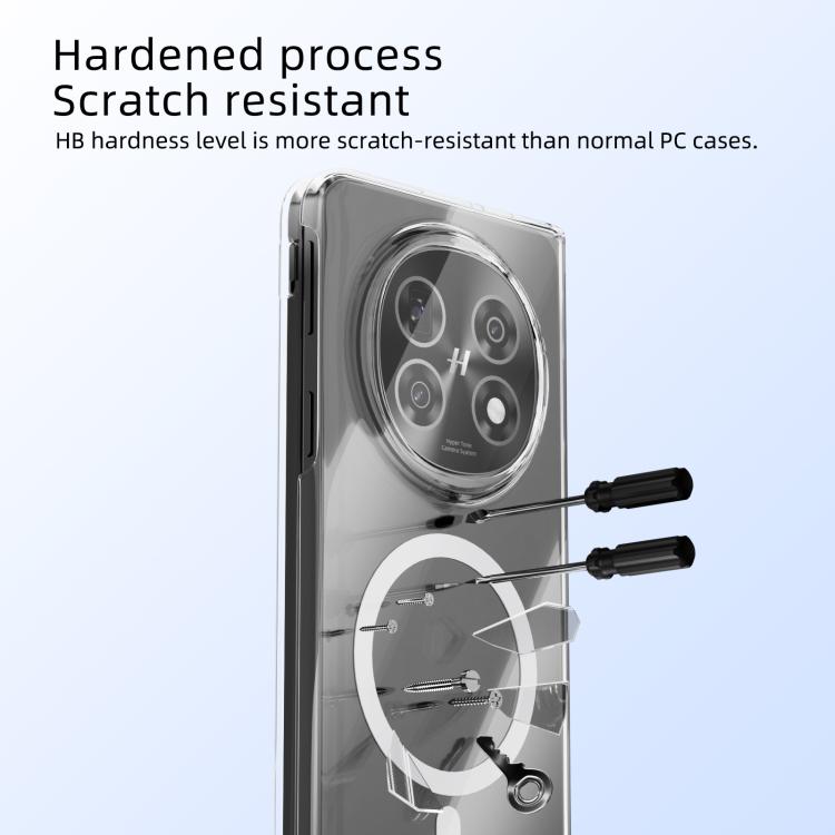 For OPPO Find N5 ABEEL Transparent MagSafe Magnetic Scratch-resistant PC Phone Case - Transparent
