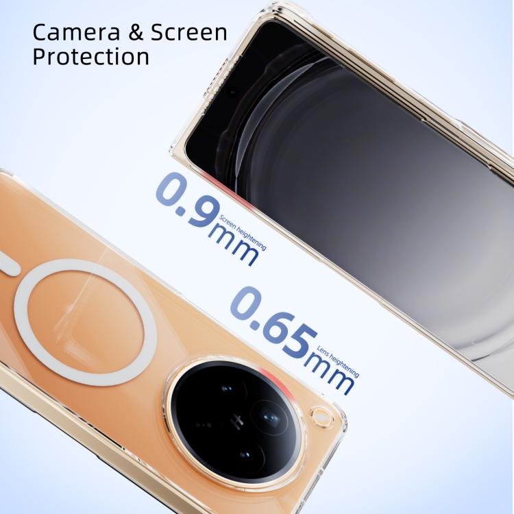 For OPPO Find N6 5G ABEEL Transparent MagSafe Magnetic Scratch-resistant PC Phone Case - Transparent