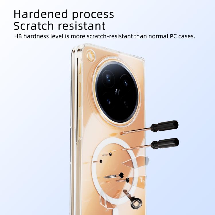 For OPPO Find N6 5G ABEEL Transparent MagSafe Magnetic Scratch-resistant PC Phone Case - Transparent