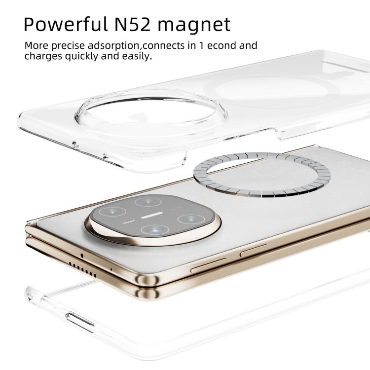 For Huawei Mate X6 ABEEL Transparent MagSafe Magnetic Scratch-resistant PC Phone Case - Transparent