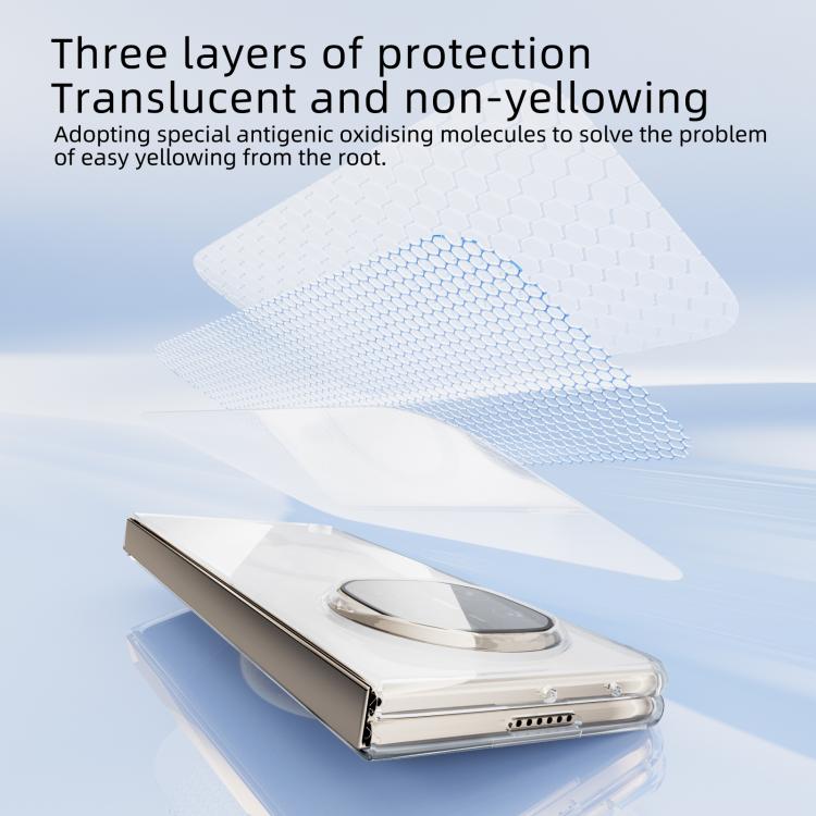 For Huawei Mate X6 ABEEL Transparent MagSafe Magnetic Scratch-resistant PC Phone Case - Transparent
