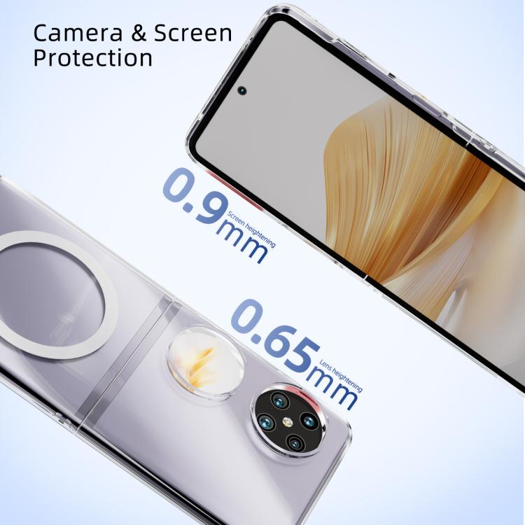 For Huawei Pocket 2 ABEEL Transparent MagSafe Magnetic Scratch-resistant PC Phone Case - Transparent