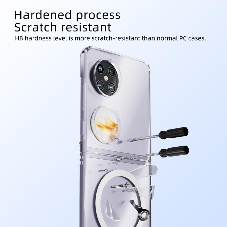 For Huawei Pocket 2 ABEEL Transparent MagSafe Magnetic Scratch-resistant PC Phone Case - Transparent