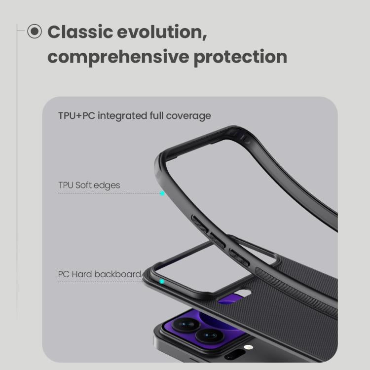 For Xiaomi 17 Pro Max NILLKIN Frosted Shield Pro PC + TPU Phone Case - Black