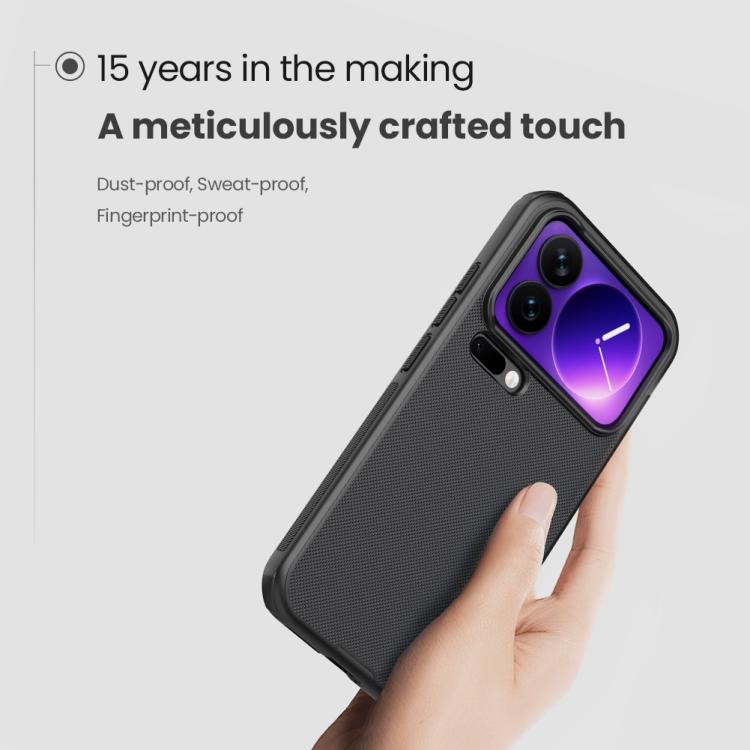For Xiaomi 17 Pro NILLKIN Frosted Shield Pro PC + TPU Phone Case - Black