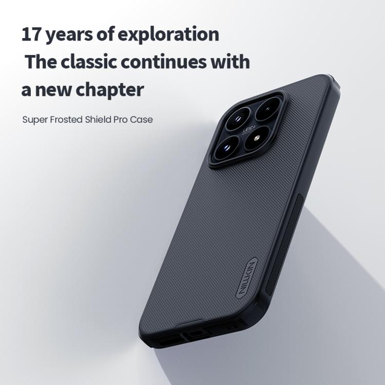 For Xiaomi 17 NILLKIN Frosted Shield Pro PC + TPU Phone Case - Black