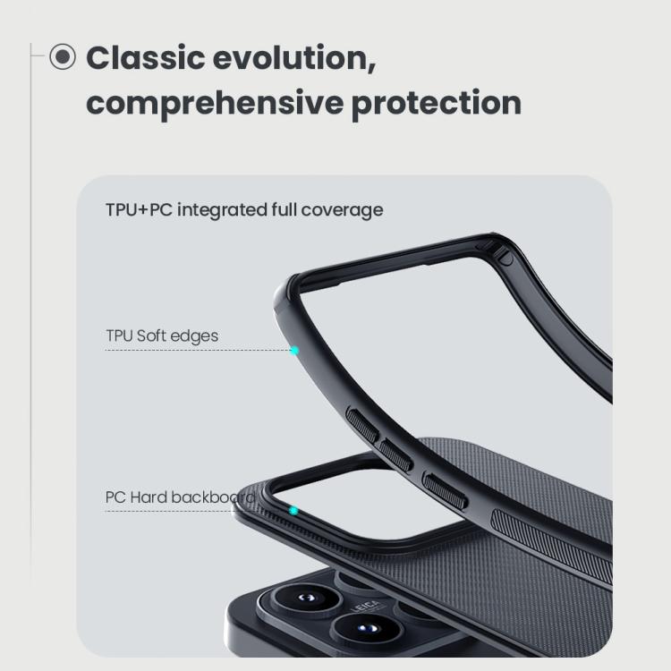 For Xiaomi 17 NILLKIN Frosted Shield Pro PC + TPU Phone Case - Black