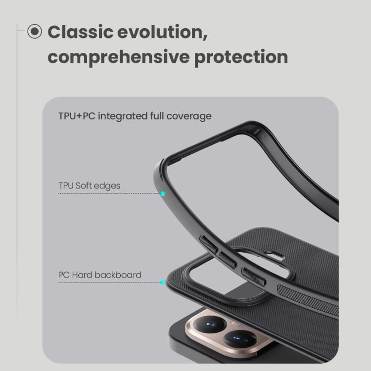 For Xiaomi 15T Pro 5G NILLKIN Frosted Shield Pro PC + TPU Phone Case - Black