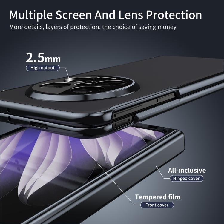 For OPPO Find N5 Integrated AG Frosted Vacuum Plating Phone Case