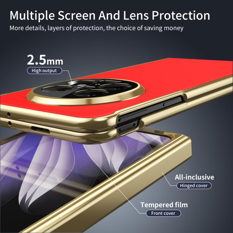For OPPO Find N5 Integrated AG Frosted Vacuum Plating Phone Case