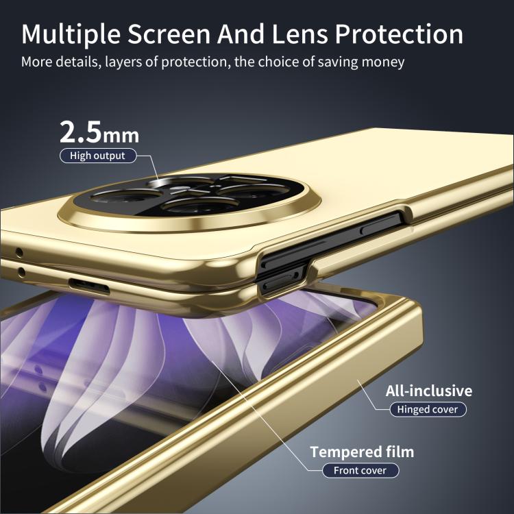 For OPPO Find N5 Integrated AG Frosted Vacuum Plating Phone Case
