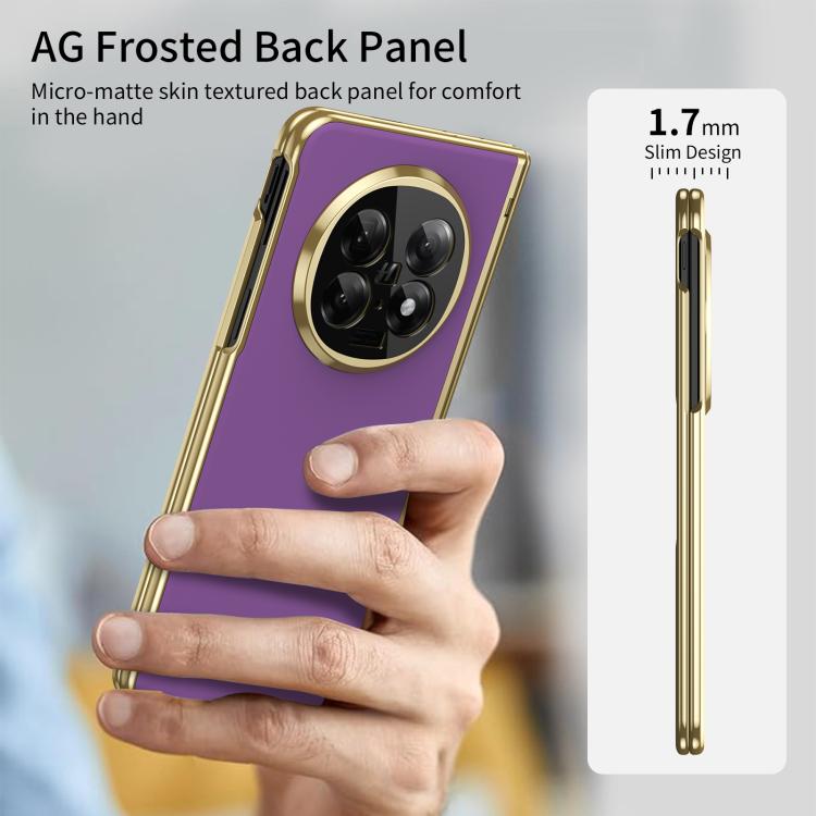 For OPPO Find N5 Integrated AG Frosted Vacuum Plating Phone Case
