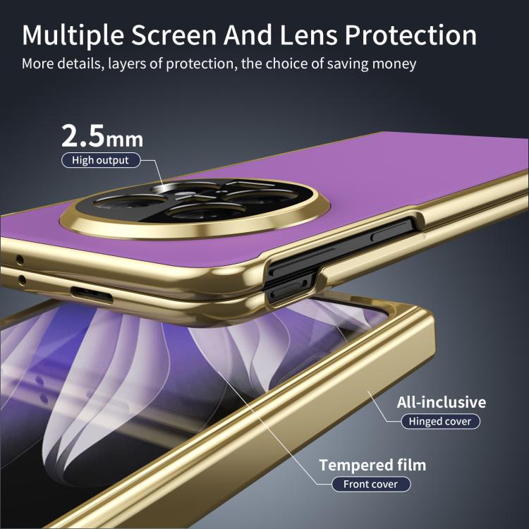 For OPPO Find N5 Integrated AG Frosted Vacuum Plating Phone Case