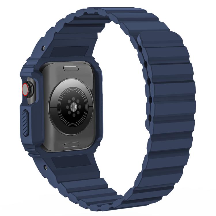 For Apple Watch Ultra 3 / 2 / 1 49mm xDfind Magnetic Silicone Watch Band with Integrated Watch Cover