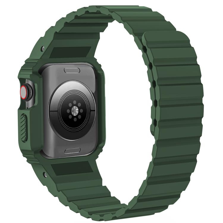 For Apple Watch 38 / 41mm xDfind Magnetic Silicone Watch Band with Integrated Watch Cover