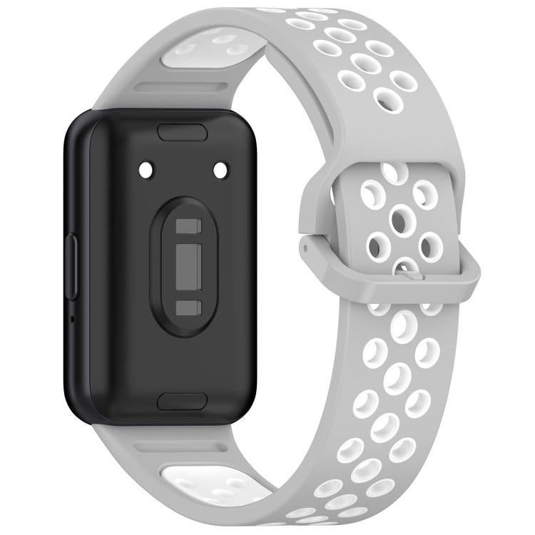 For Samsung Galaxy Fit 3 xDfind Two Color Silicone Breathable Watch Band