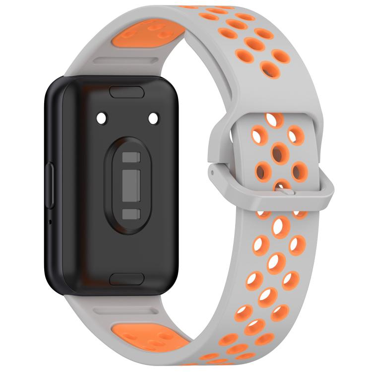 For Samsung Galaxy Fit 3 xDfind Two Color Silicone Breathable Watch Band