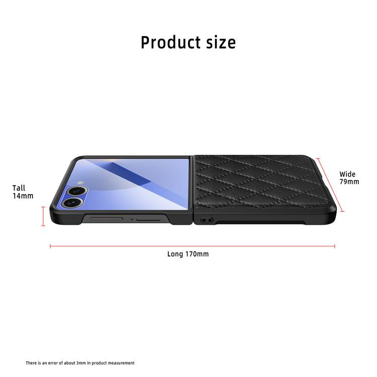 For Samsung Galaxy Z Flip7 5G Integrated Full Coverage Diamond Texture Phone Case
