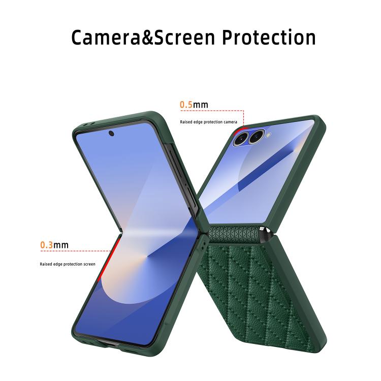 For Samsung Galaxy Z Flip7 5G Integrated Full Coverage Diamond Texture Phone Case
