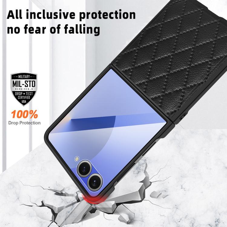 For Samsung Galaxy Z Flip7 5G Integrated Full Coverage Diamond Texture Phone Case