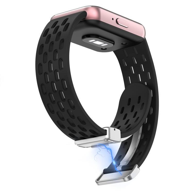 For Samsung Galaxy Fit 3 xDfind Mesh Magnetic Silver Buckle Silicone Watch Strap