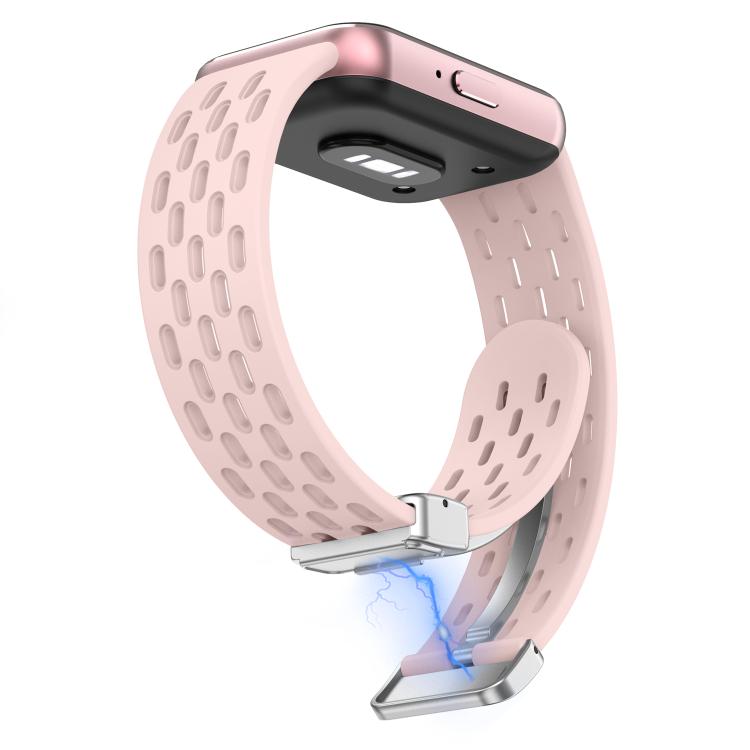 For Samsung Galaxy Fit 3 xDfind Mesh Magnetic Silver Buckle Silicone Watch Strap